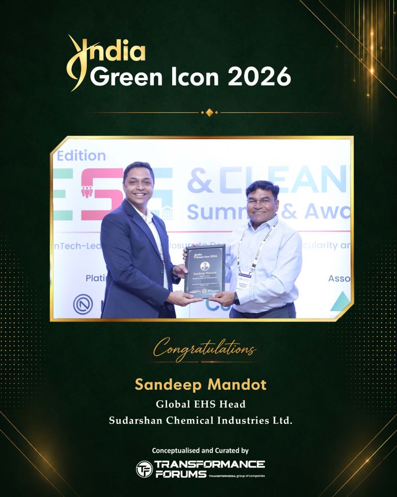 India Green Icon 2026 — Sandeep Mandot, Global EHS Head, Sudarshan Chemical Industries Ltd.